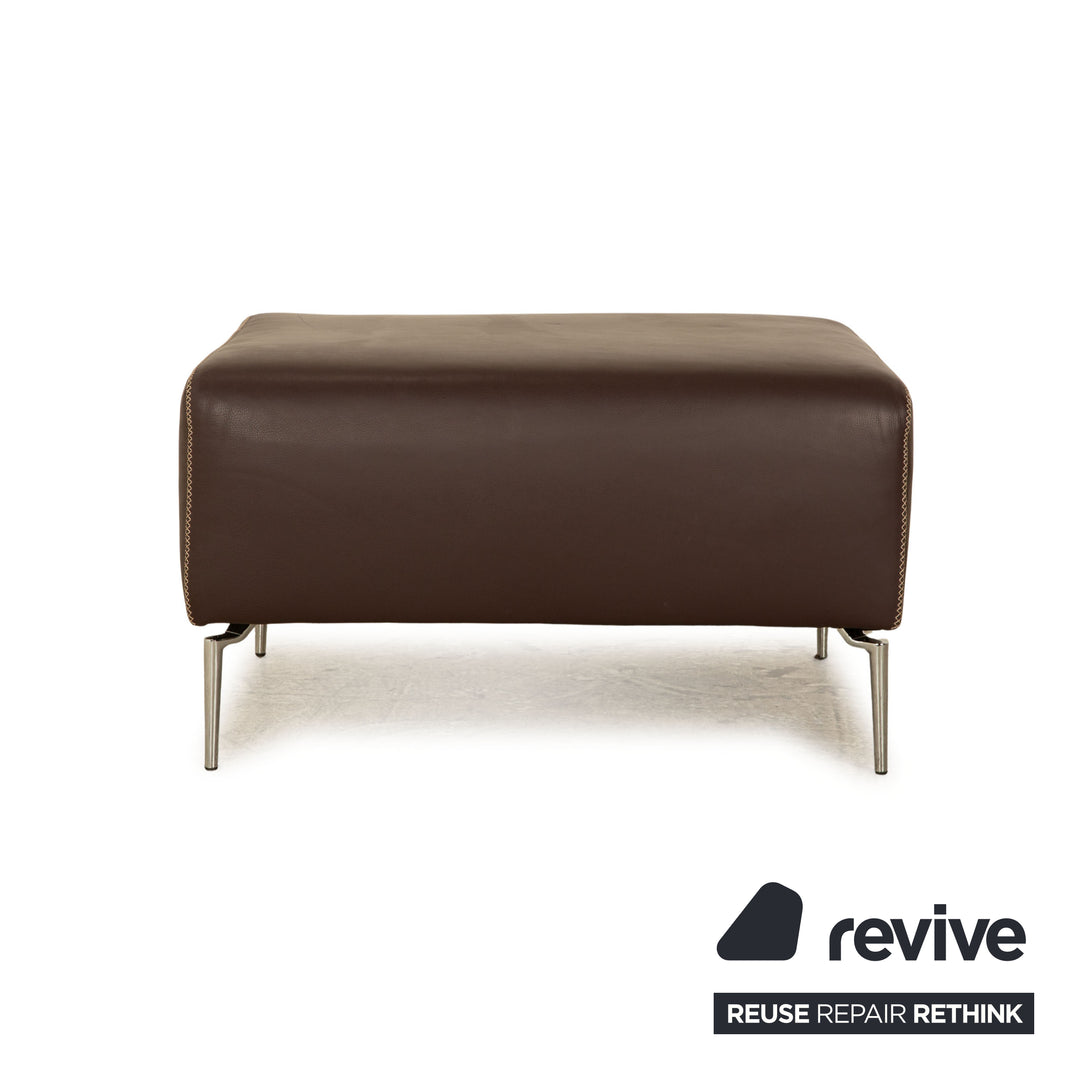 Koinor Leather Stool Brown