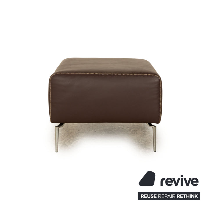 Koinor Leather Stool Brown