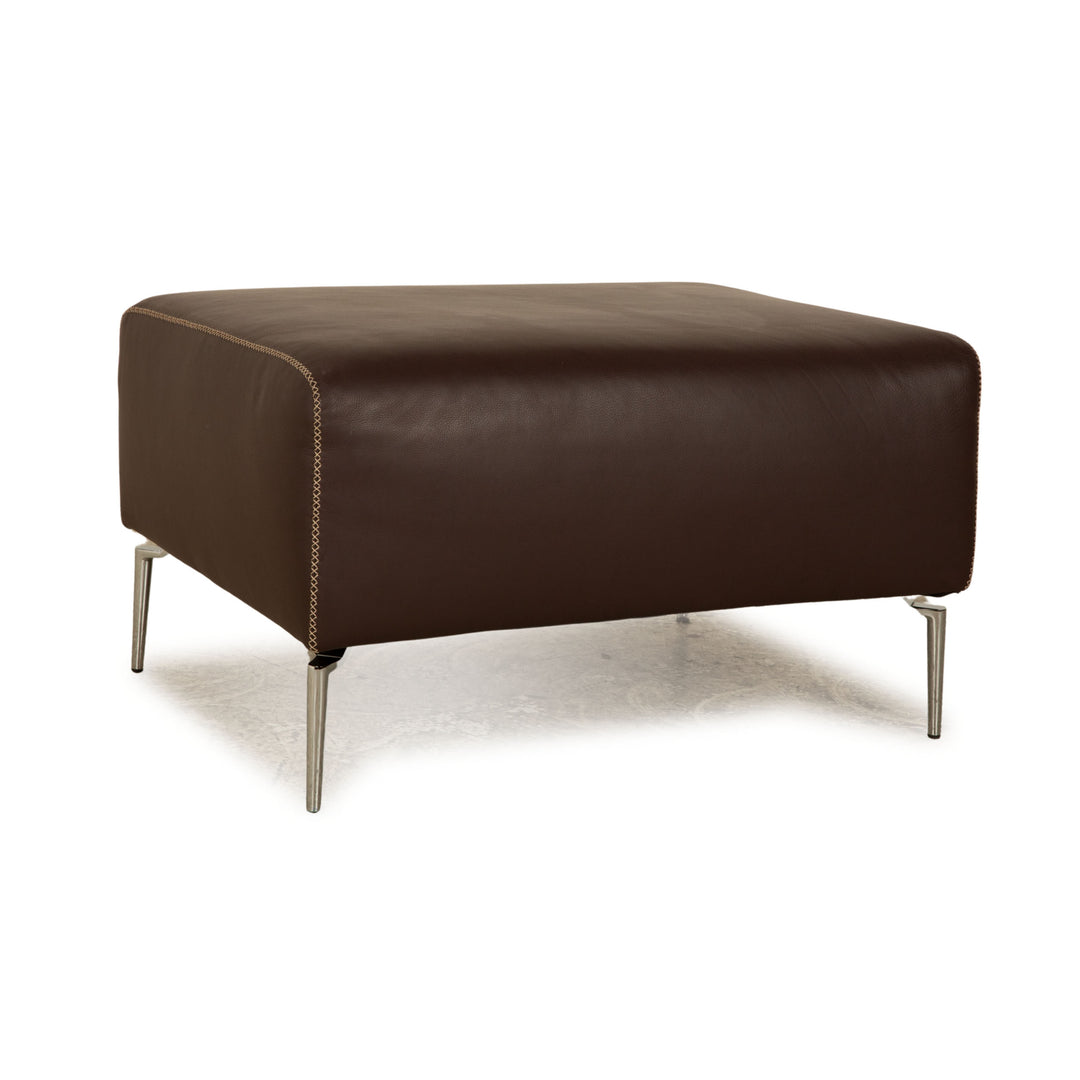 Tabouret en cuir Koinor marron