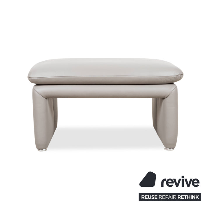 Koinor Leder Hocker Grau