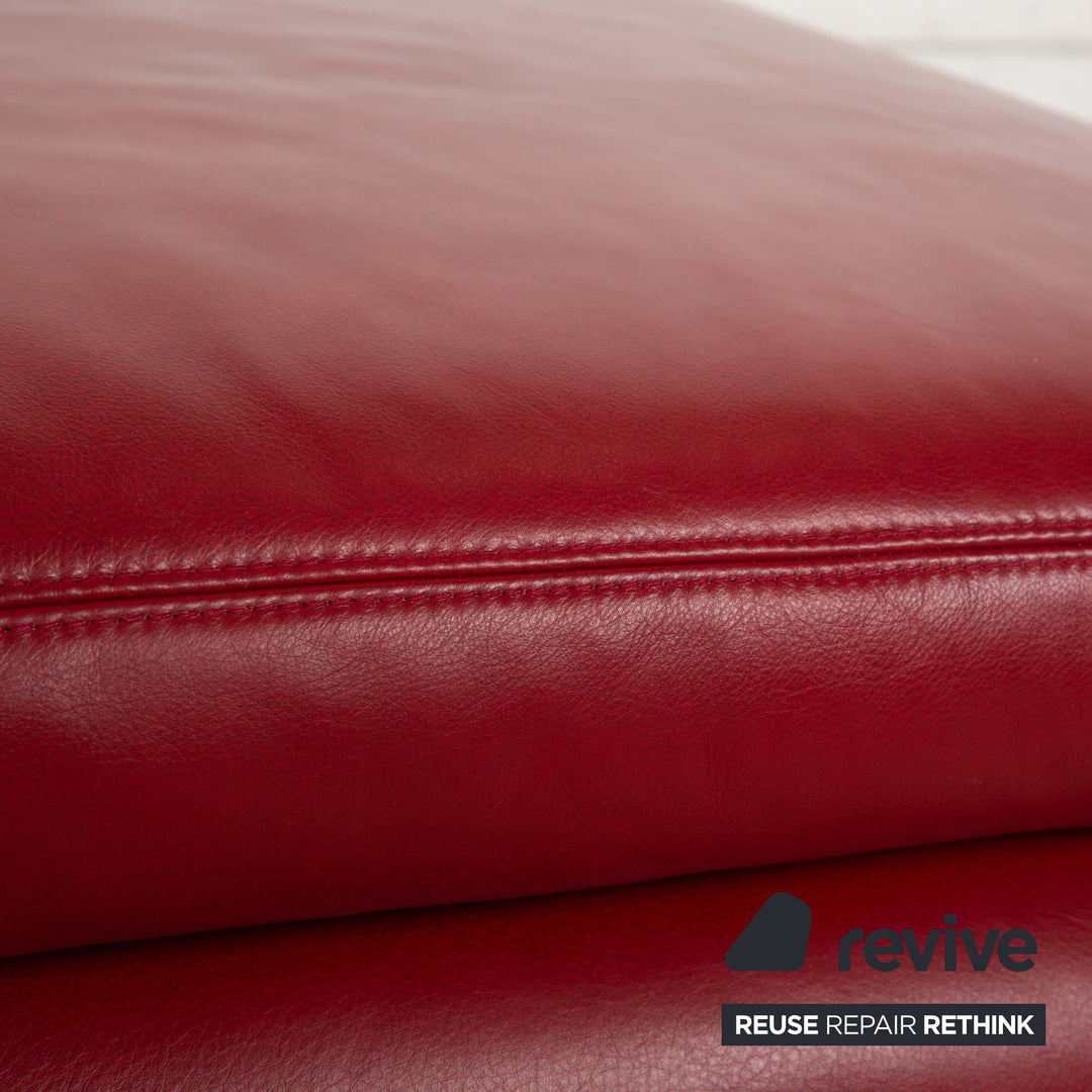 Koinor Leather Stool Red