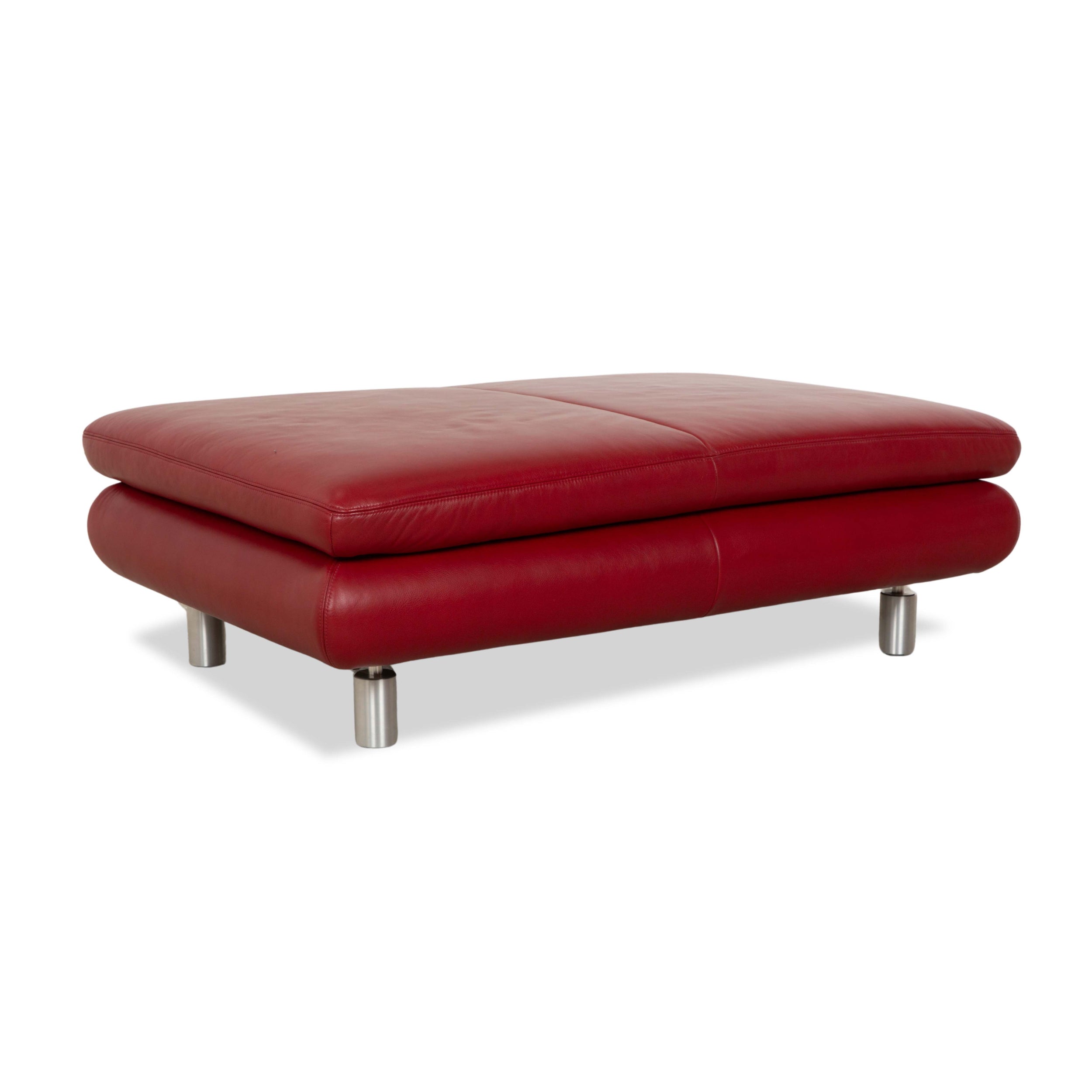 Koinor Leather Stool Red