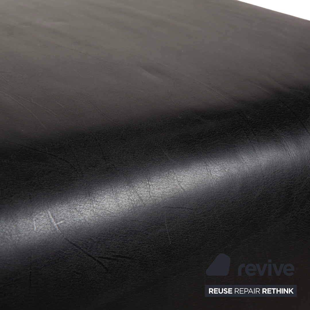 Koinor Leder Hocker Schwarz