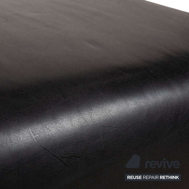 Koinor Leder Hocker Schwarz