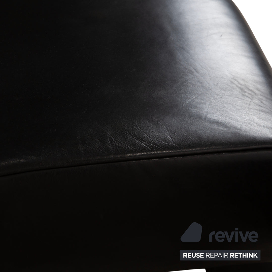 Koinor Leder Hocker Schwarz