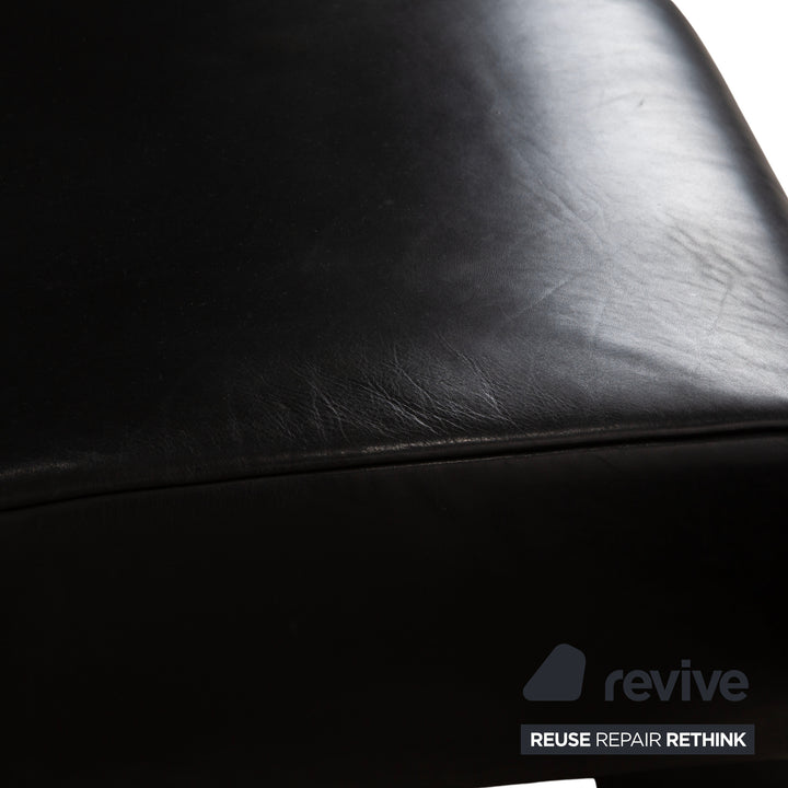 Koinor Leder Hocker Schwarz