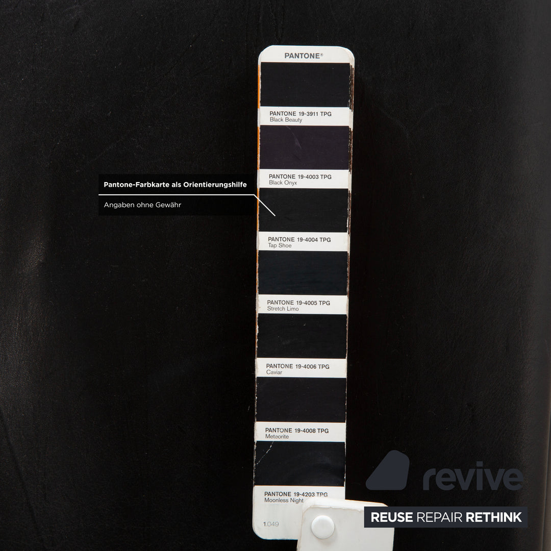 Koinor Leder Hocker Schwarz