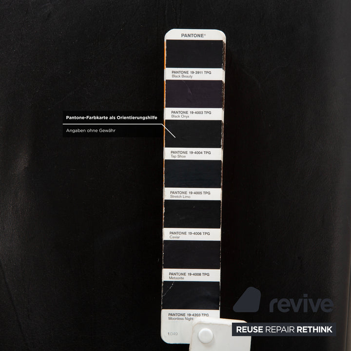 Koinor Leder Hocker Schwarz