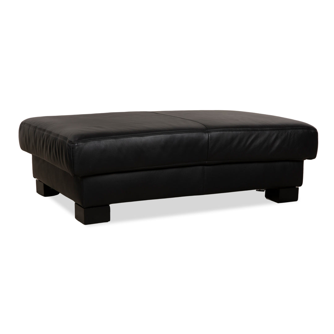 Koinor Leder Hocker Schwarz