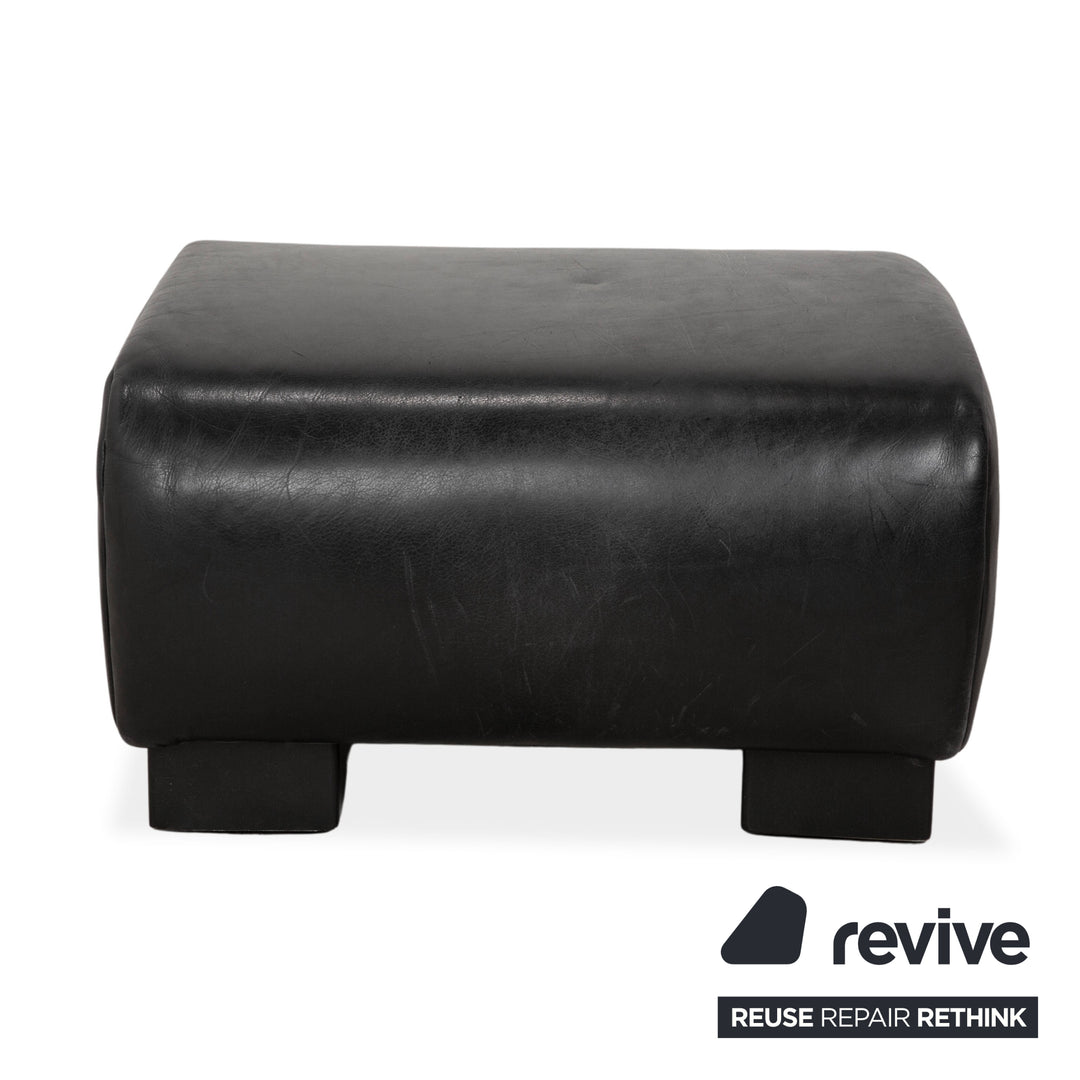 Koinor Leder Hocker Schwarz