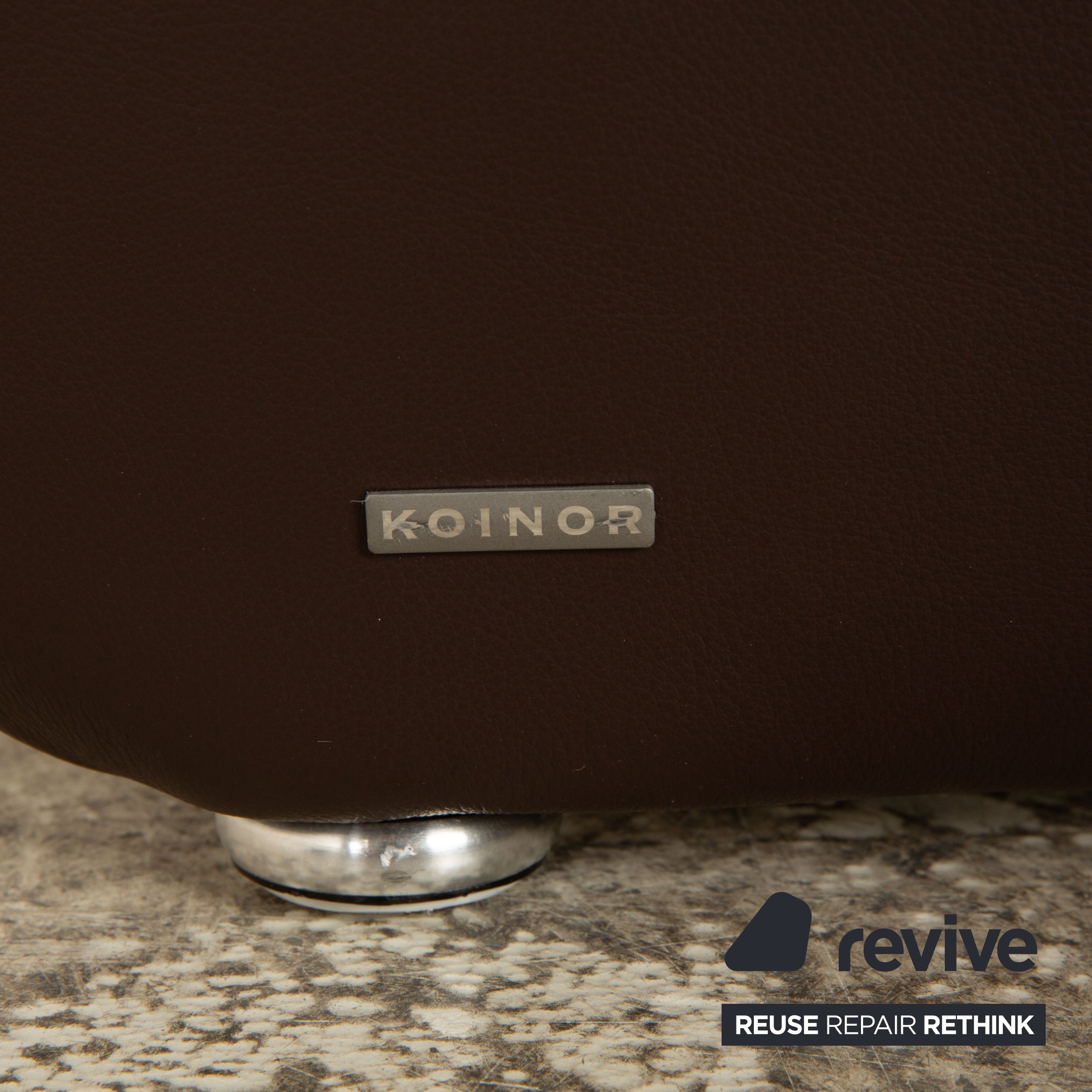 Fauteuil en cuir Koinor marron fonction manuelle
