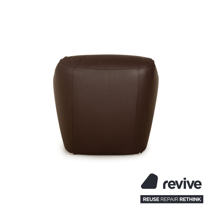 Fauteuil en cuir Koinor marron fonction manuelle