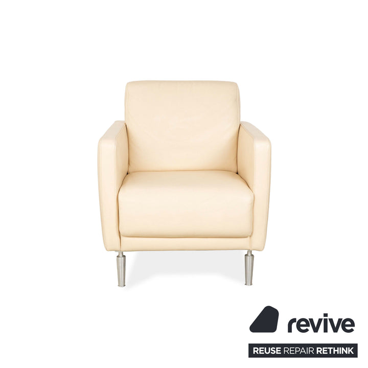 Fauteuil en cuir Koinor Crème Beige Sable