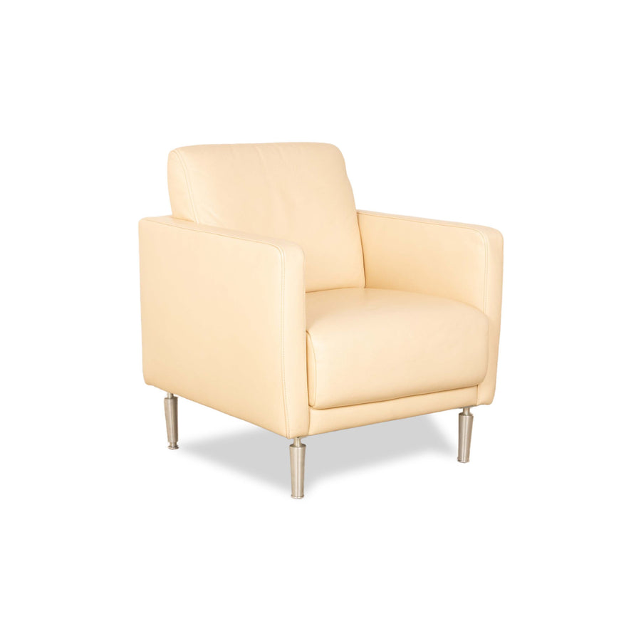 Fauteuil en cuir Koinor Crème Beige Sable