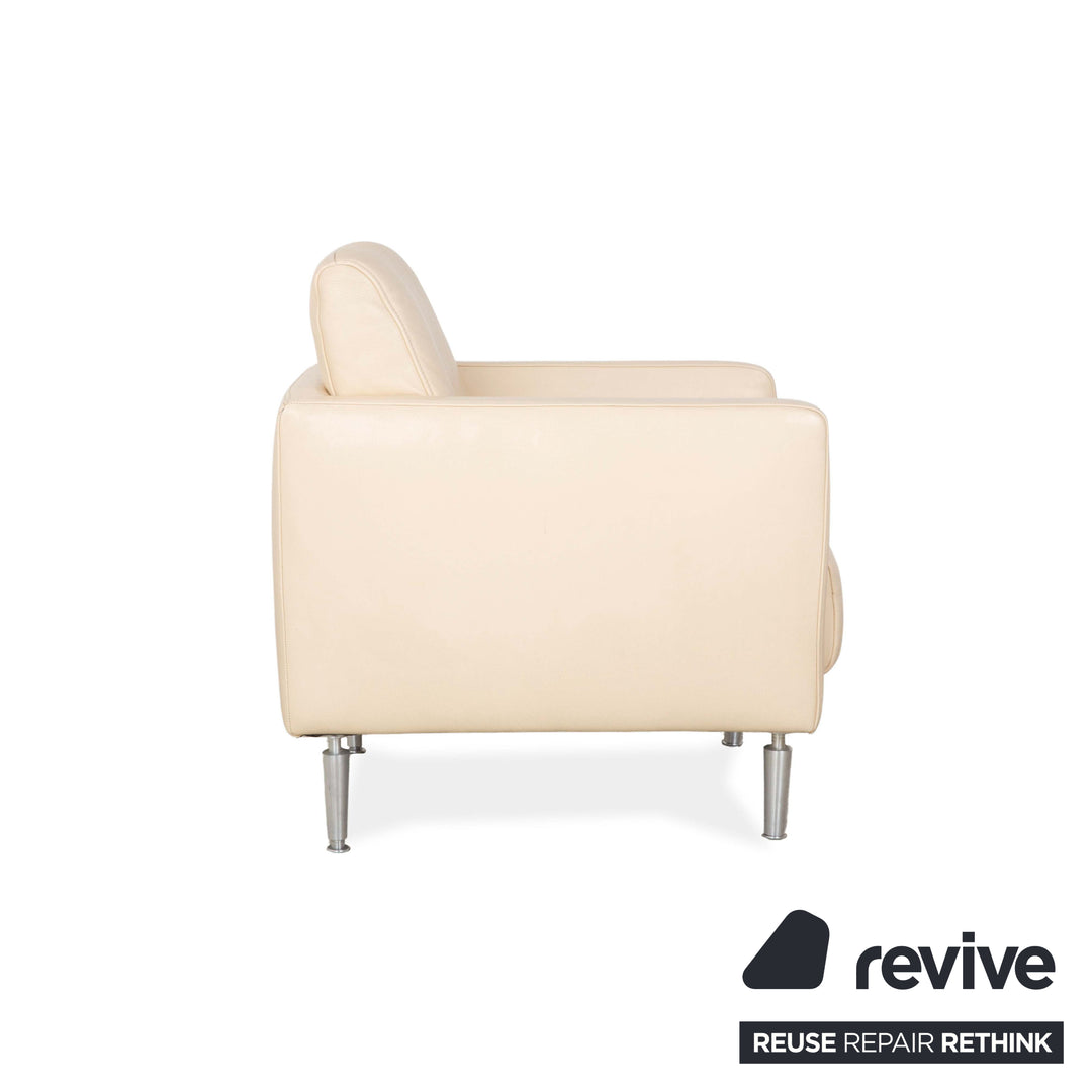 Fauteuil en cuir Koinor Crème Beige Sable