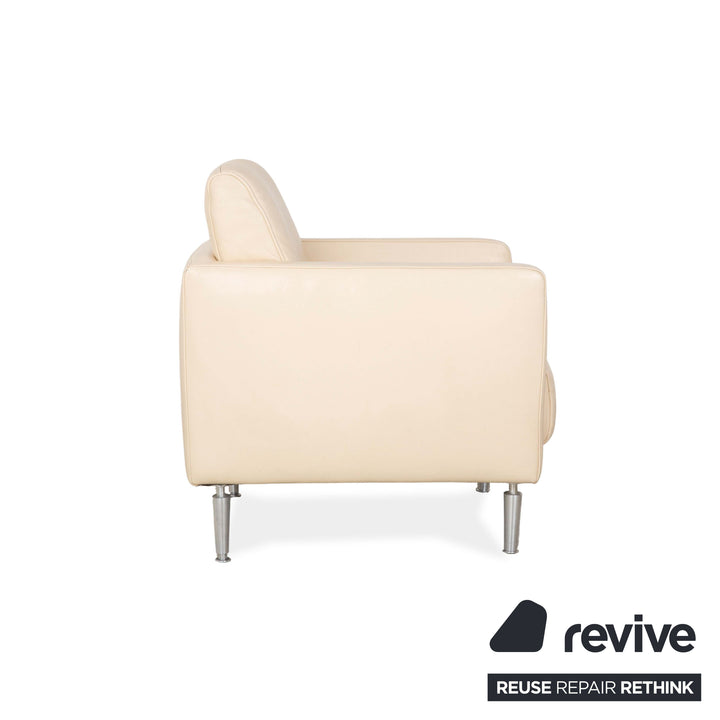 Fauteuil en cuir Koinor Crème Beige Sable