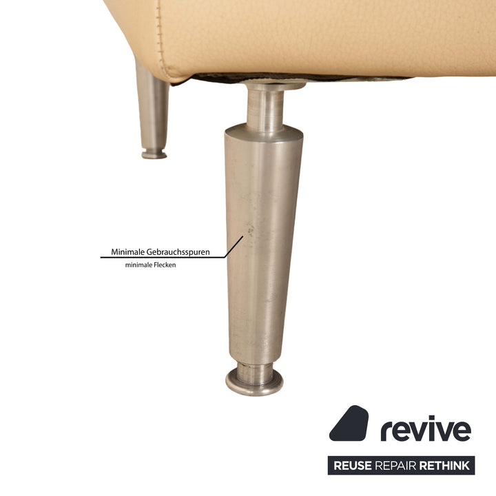 Fauteuil en cuir Koinor Crème Beige Sable