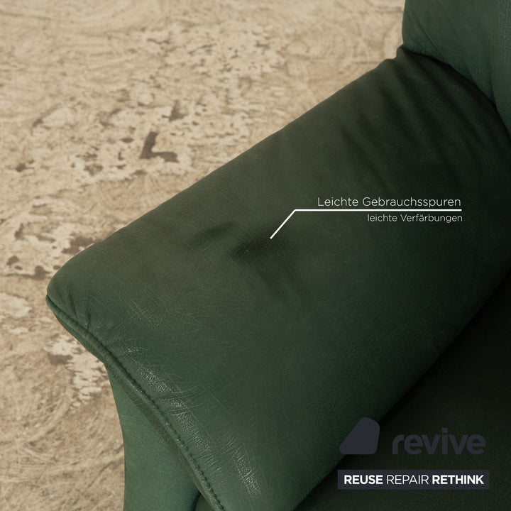 Koinor leather armchair set green