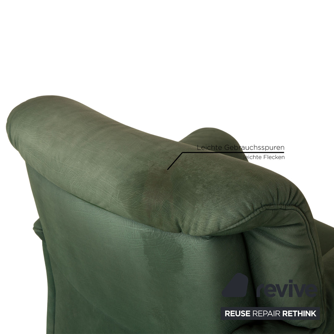 Koinor leather armchair set green