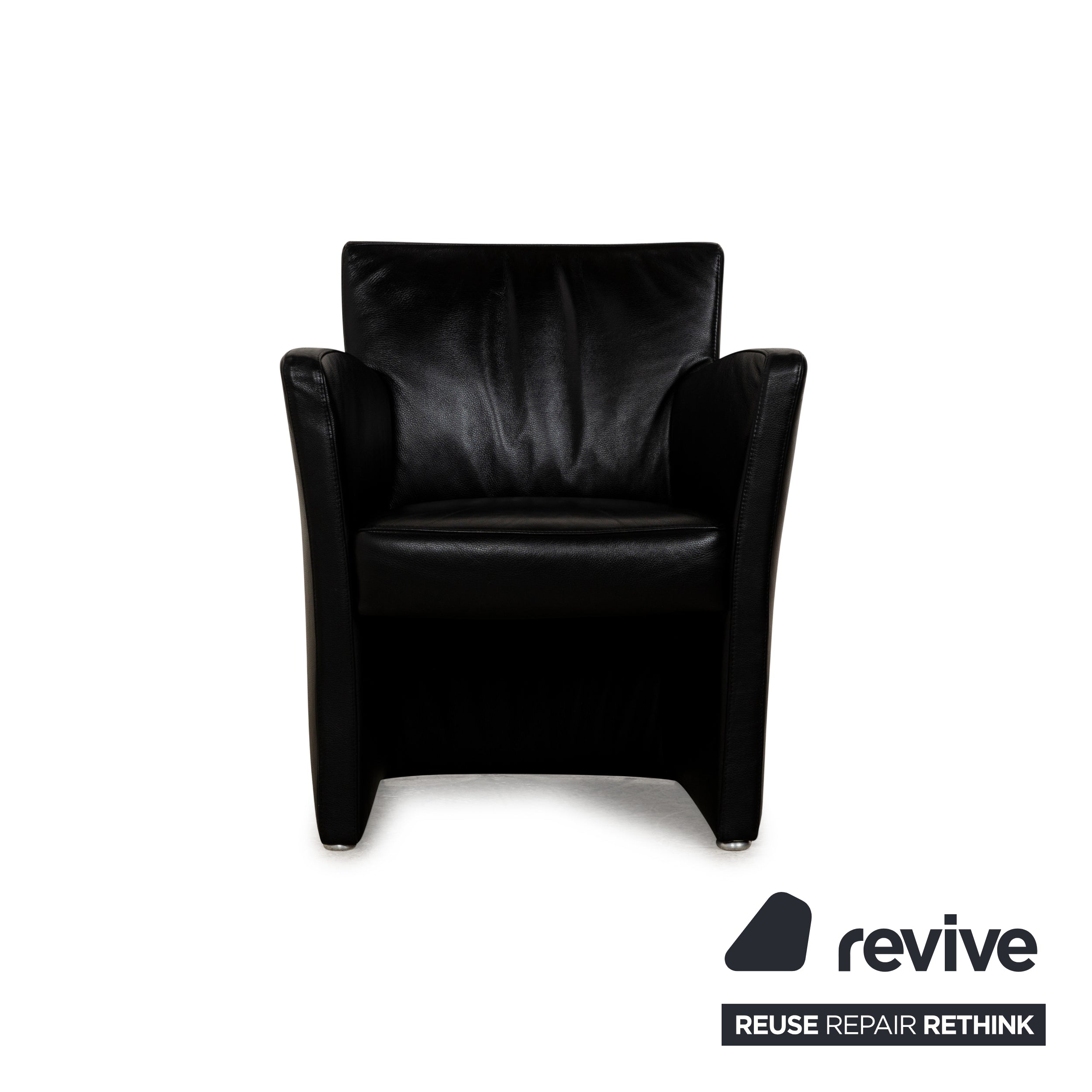 Koinor Leather Armchair Set Black Set