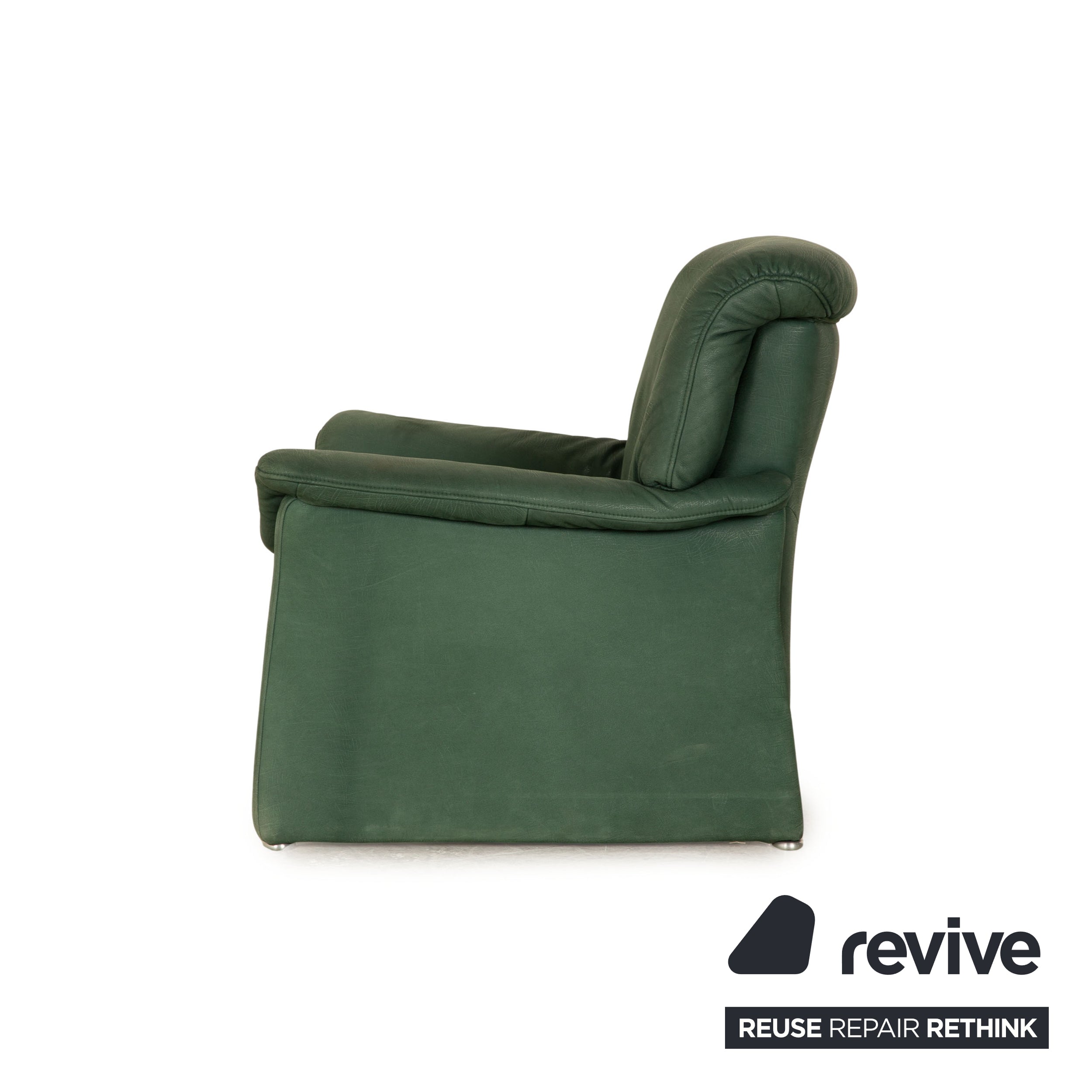 Fauteuil en cuir Koinor vert