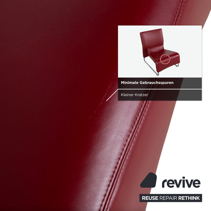 Koinor Leder Sessel Rot