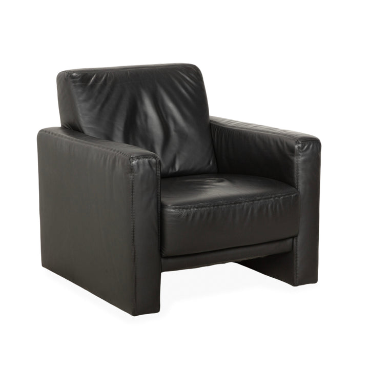 Fauteuil en cuir Koinor Noir