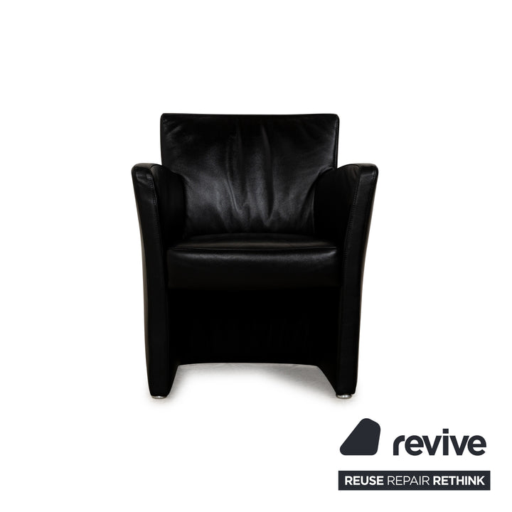 Fauteuil en cuir Koinor Noir