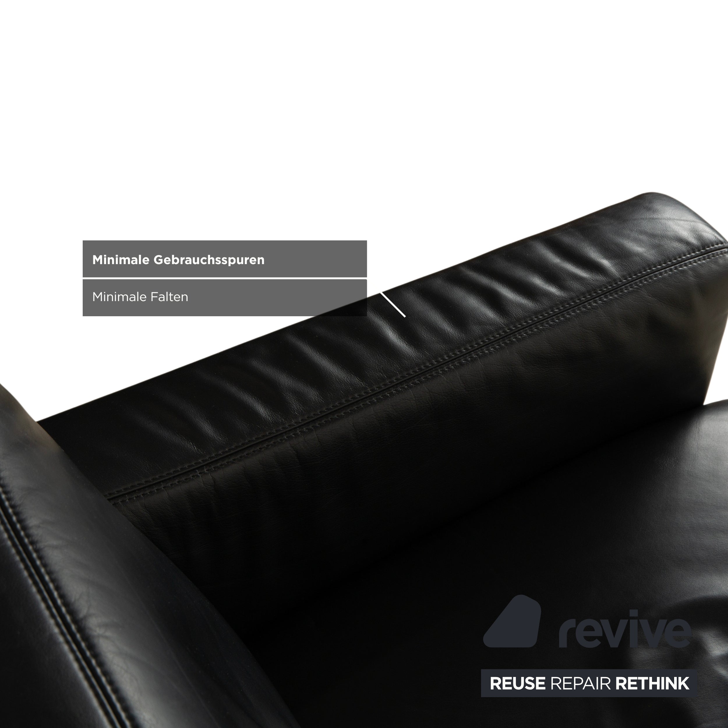 Koinor Leder Sessel Schwarz