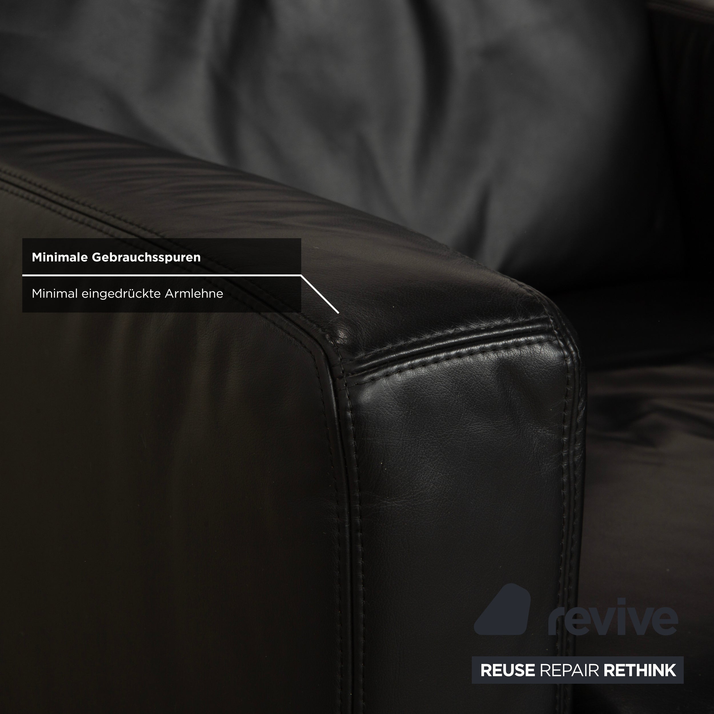 Koinor Leder Sessel Schwarz