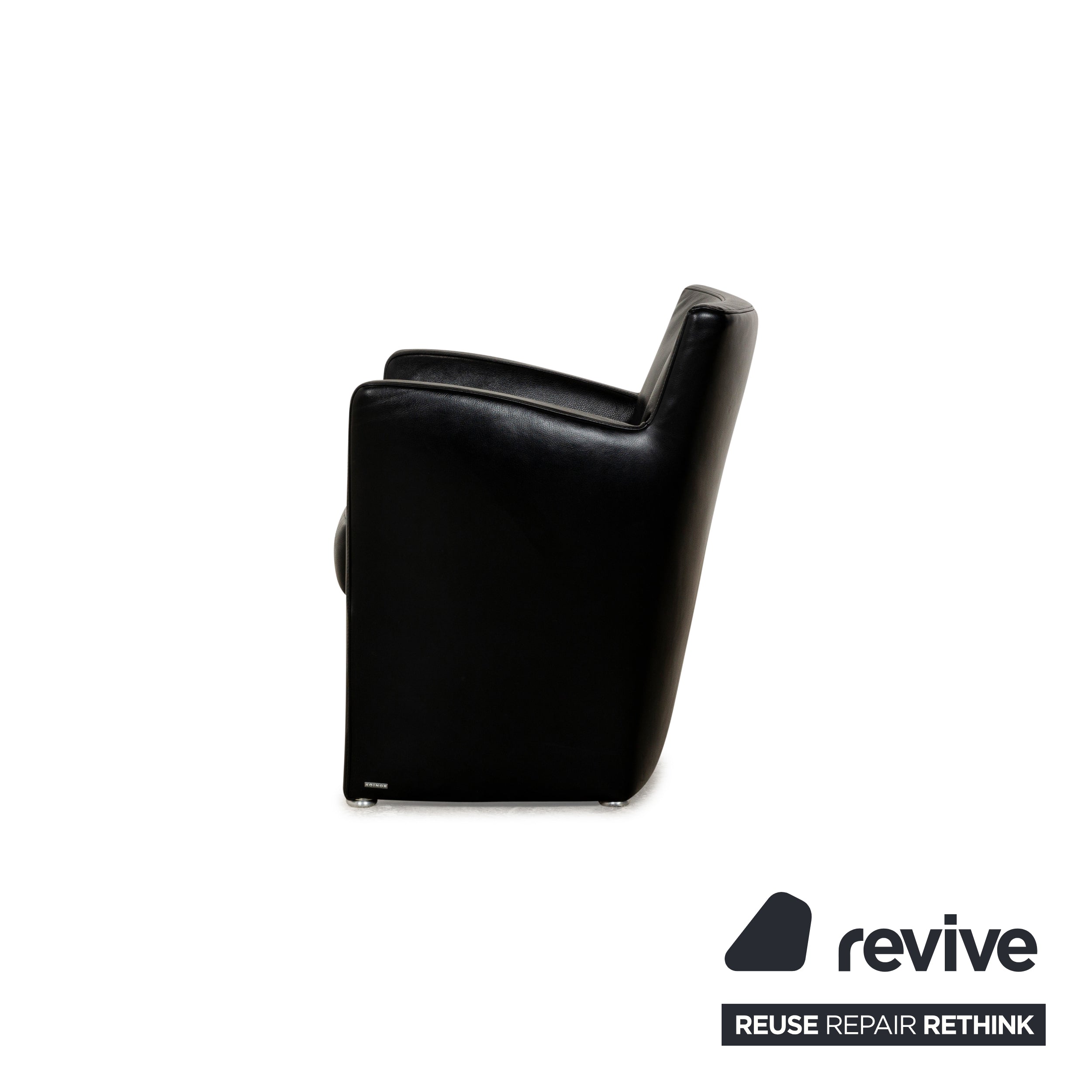 Koinor Leather Armchair Black