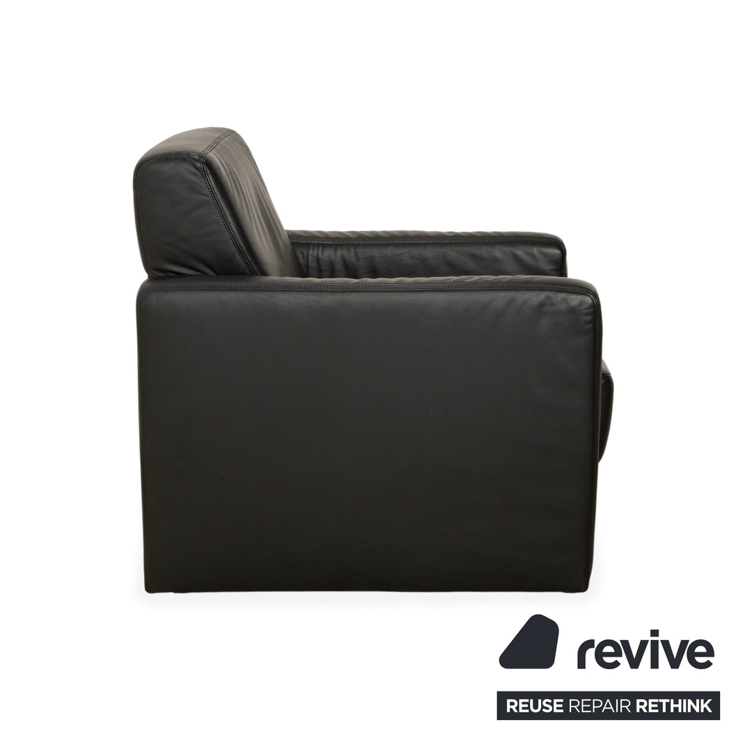 Fauteuil en cuir Koinor Noir