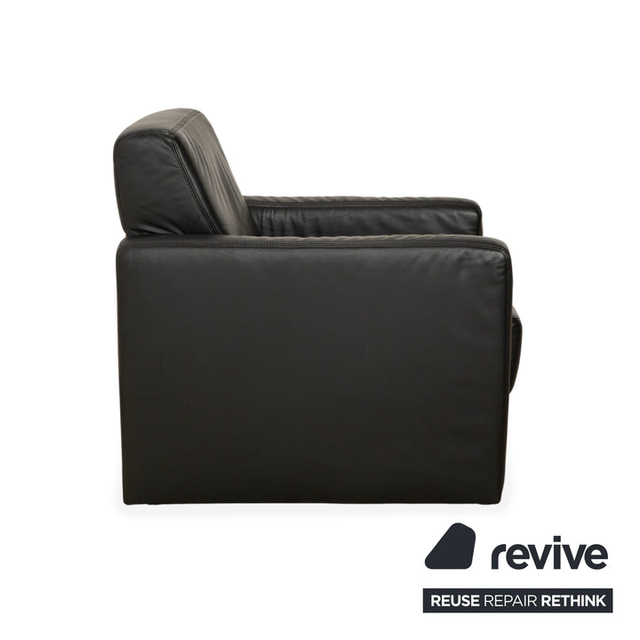 Fauteuil en cuir Koinor Noir