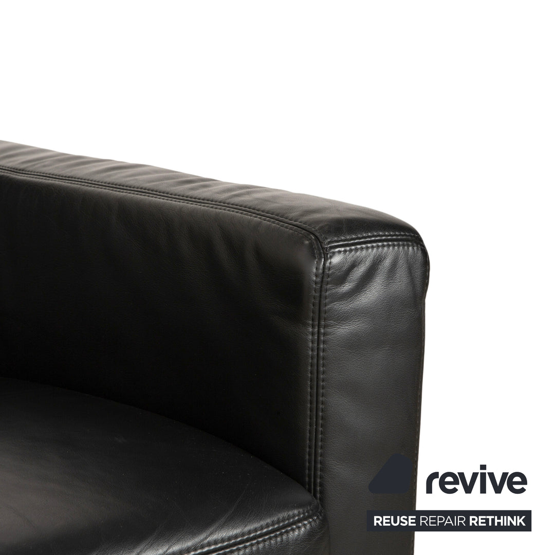 Fauteuil en cuir Koinor Noir