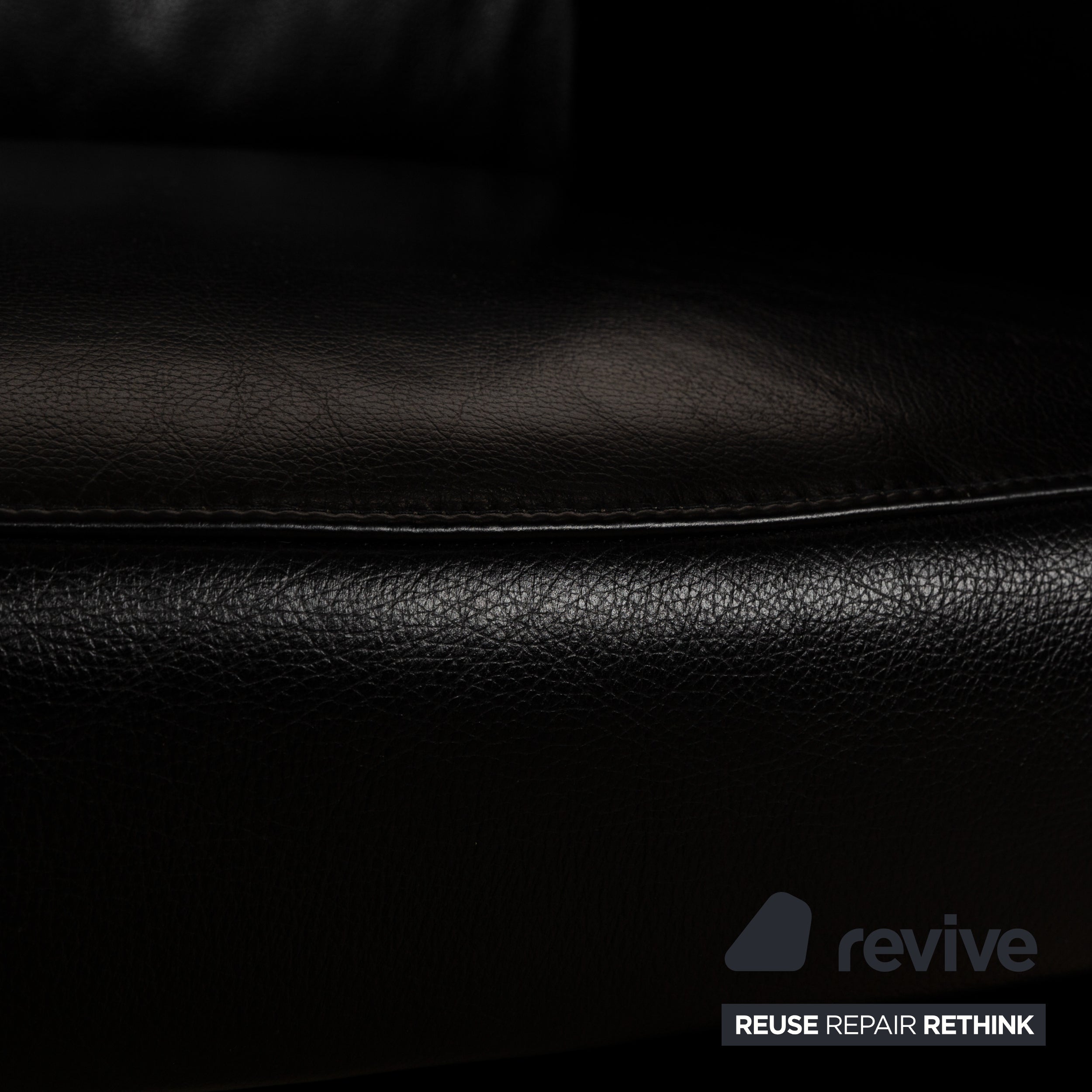 Koinor Leather Armchair Black