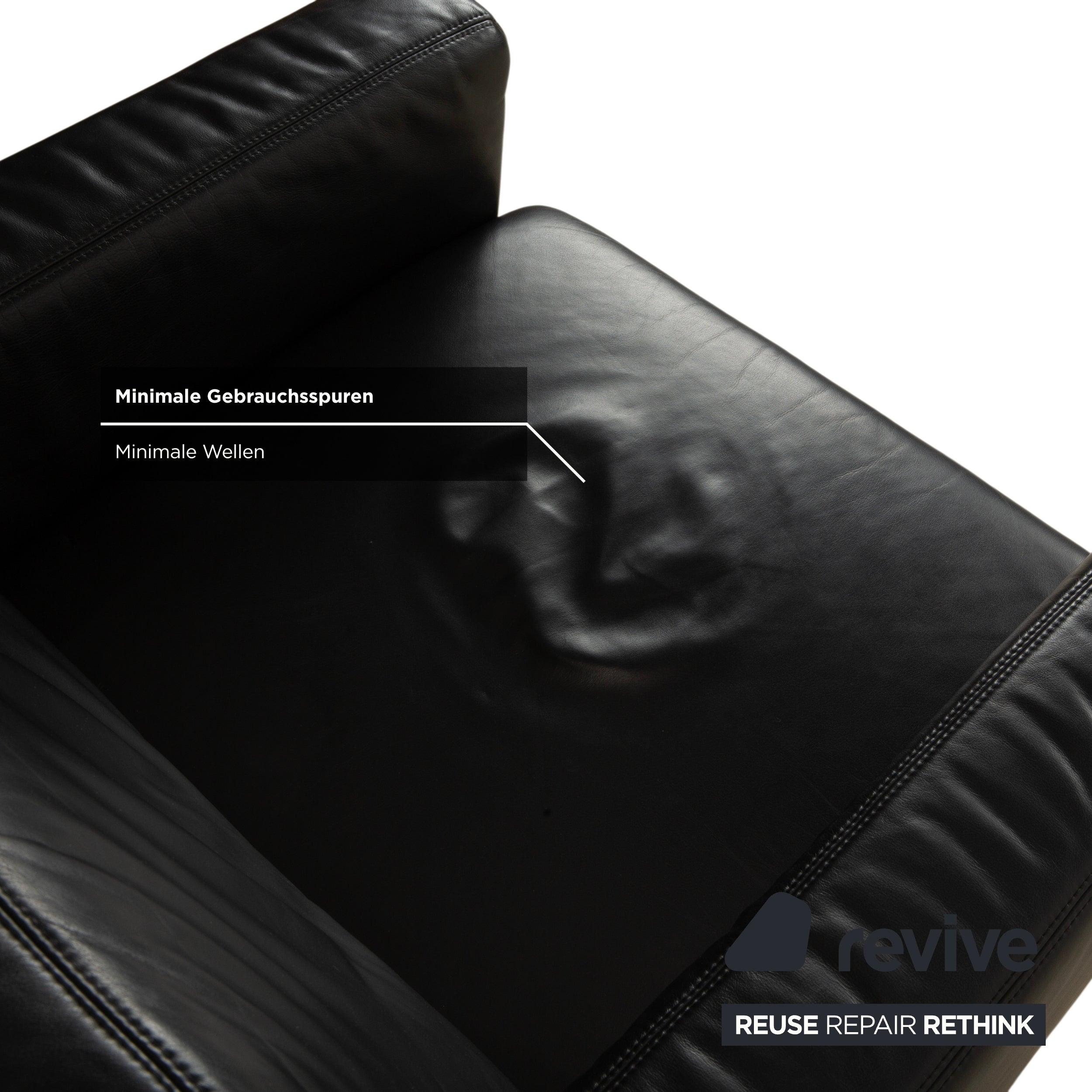 Koinor Leder Sessel Schwarz