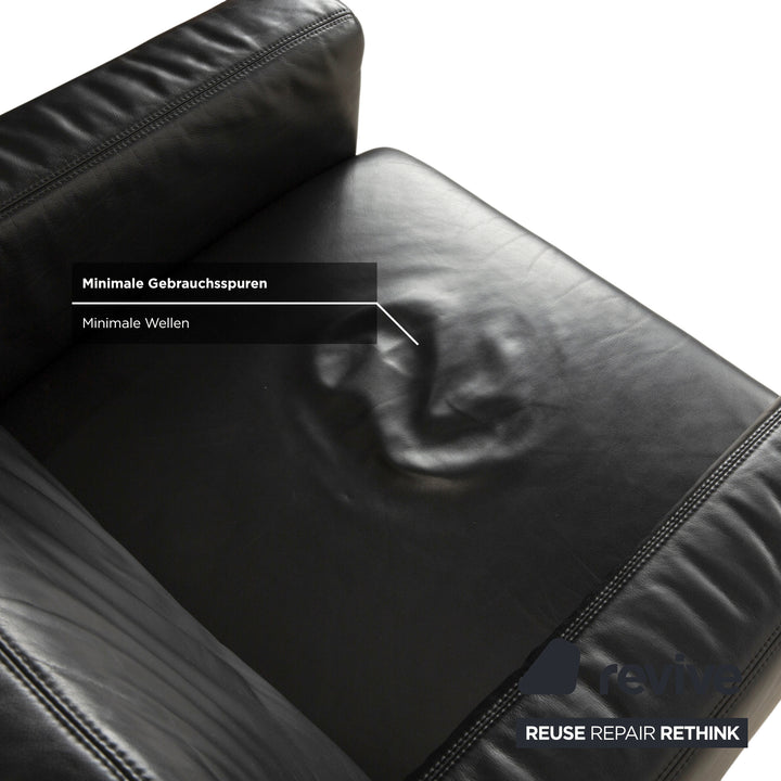 Fauteuil en cuir Koinor Noir