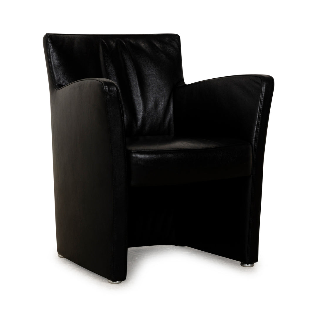 Fauteuil en cuir Koinor Noir