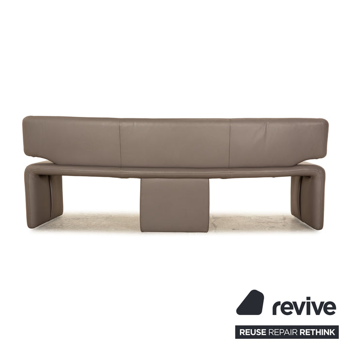 Ensemble banquette en cuir Koinor salle à manger gris
