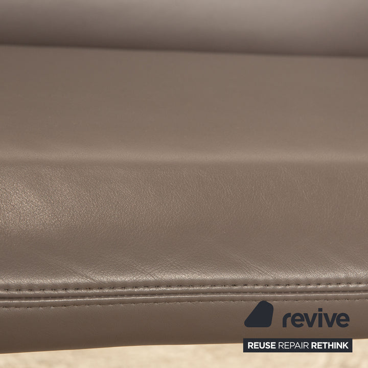 Ensemble banquette en cuir Koinor salle à manger gris