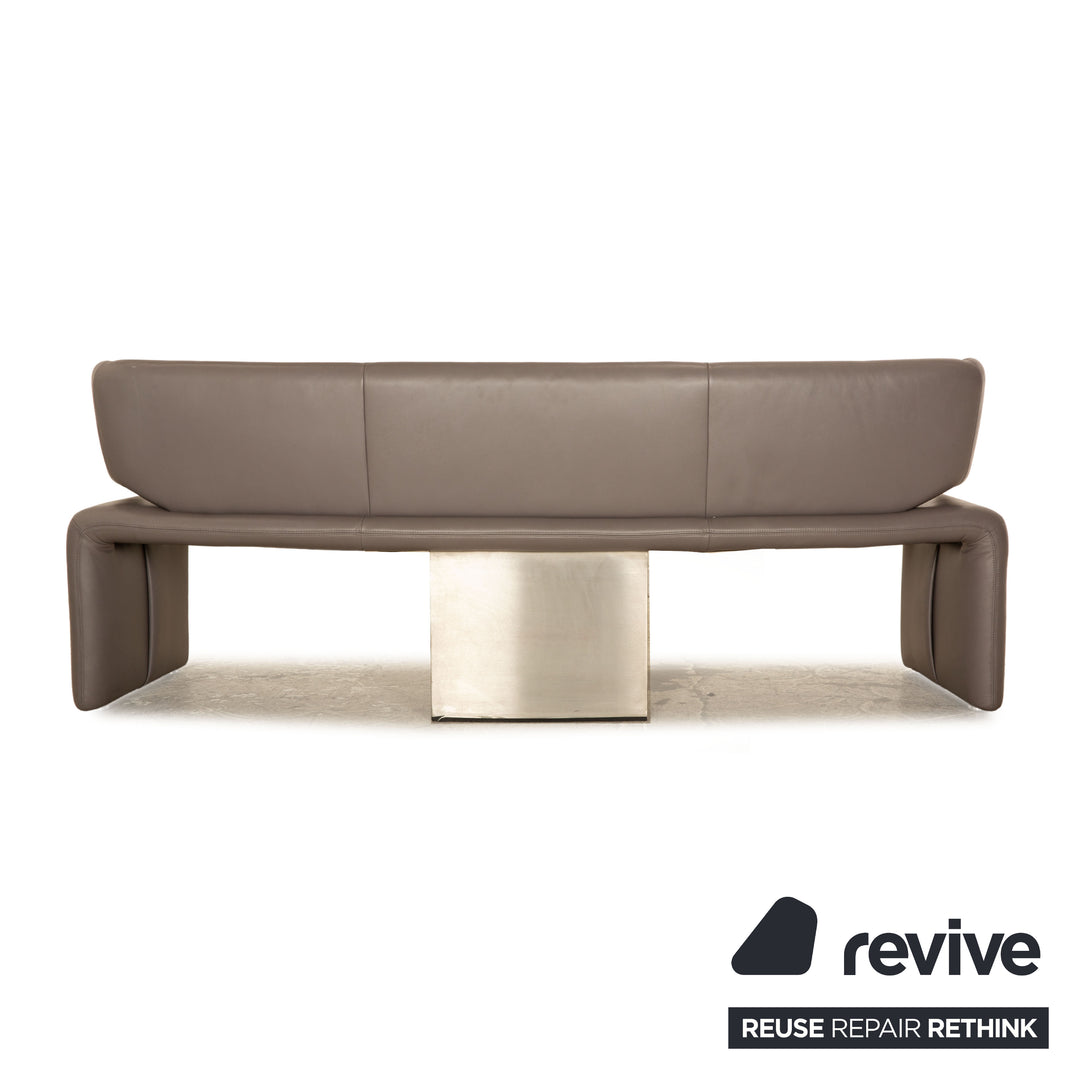Banc en cuir Koinor gris salle à manger