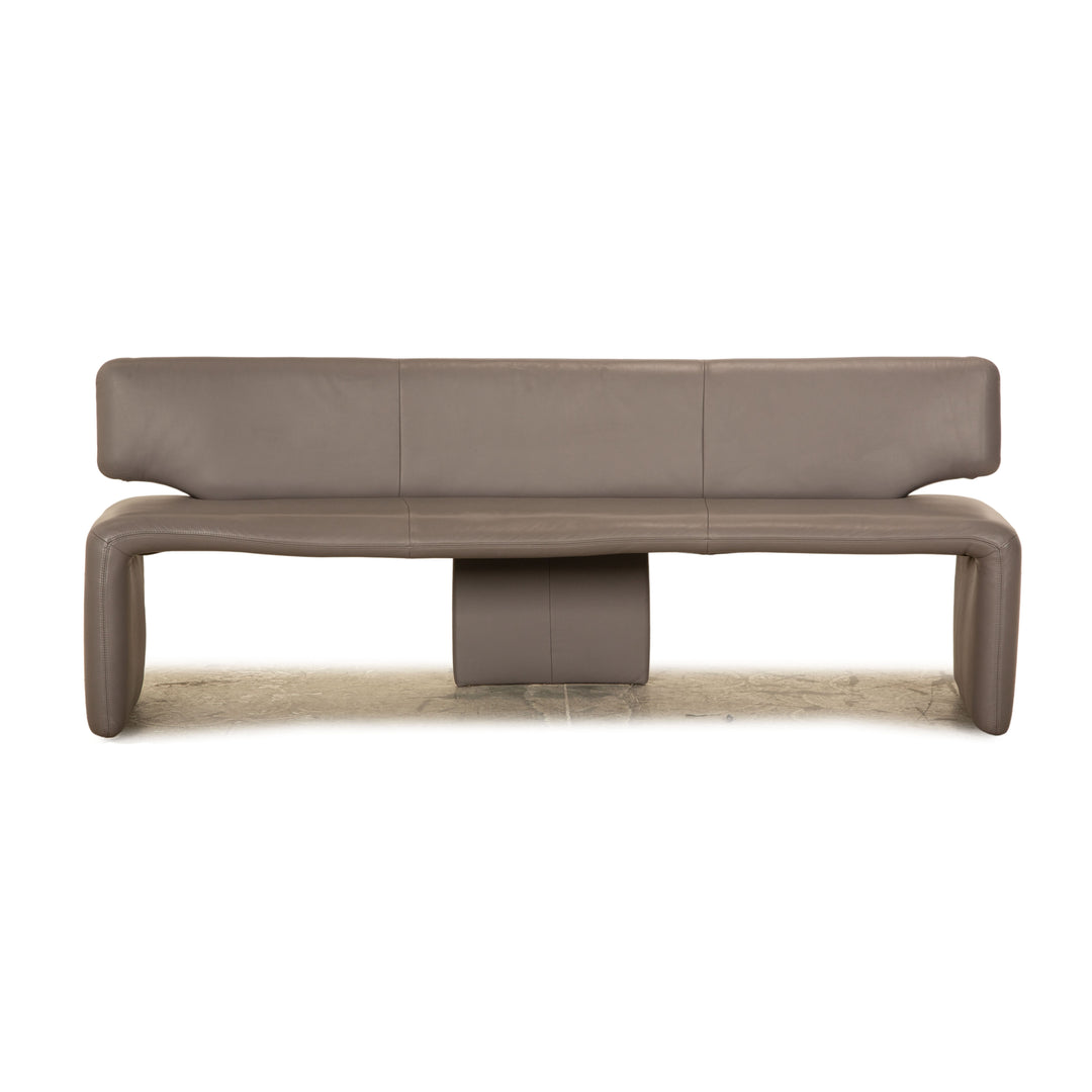 Koinor Leder Sitzbank Grau Esszimmer