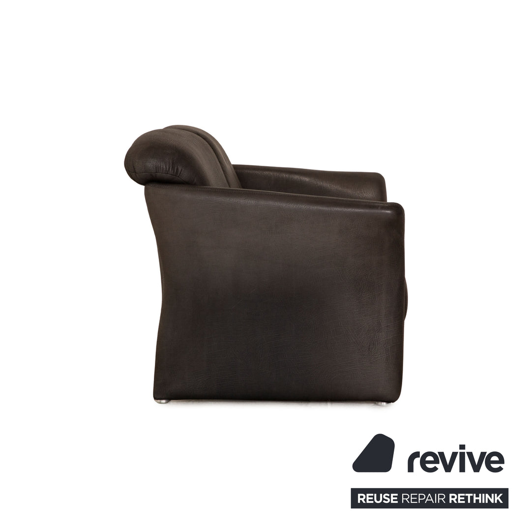 Koinor Leder Sofa Garnitur 2x Zweisitzer Anthrazit