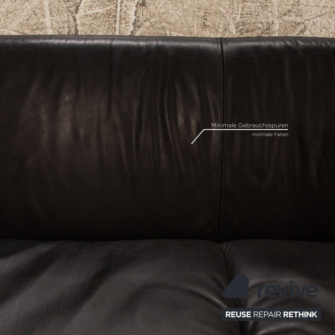 Koinor Leder Sofa Garnitur 2x Zweisitzer Anthrazit