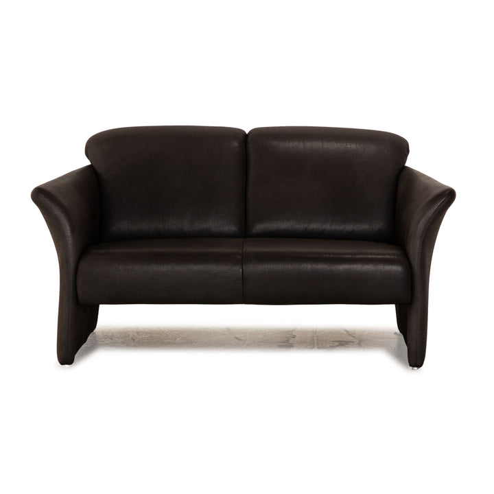 Koinor Wendy Leder Sofa Zweisitzer Anthrazit