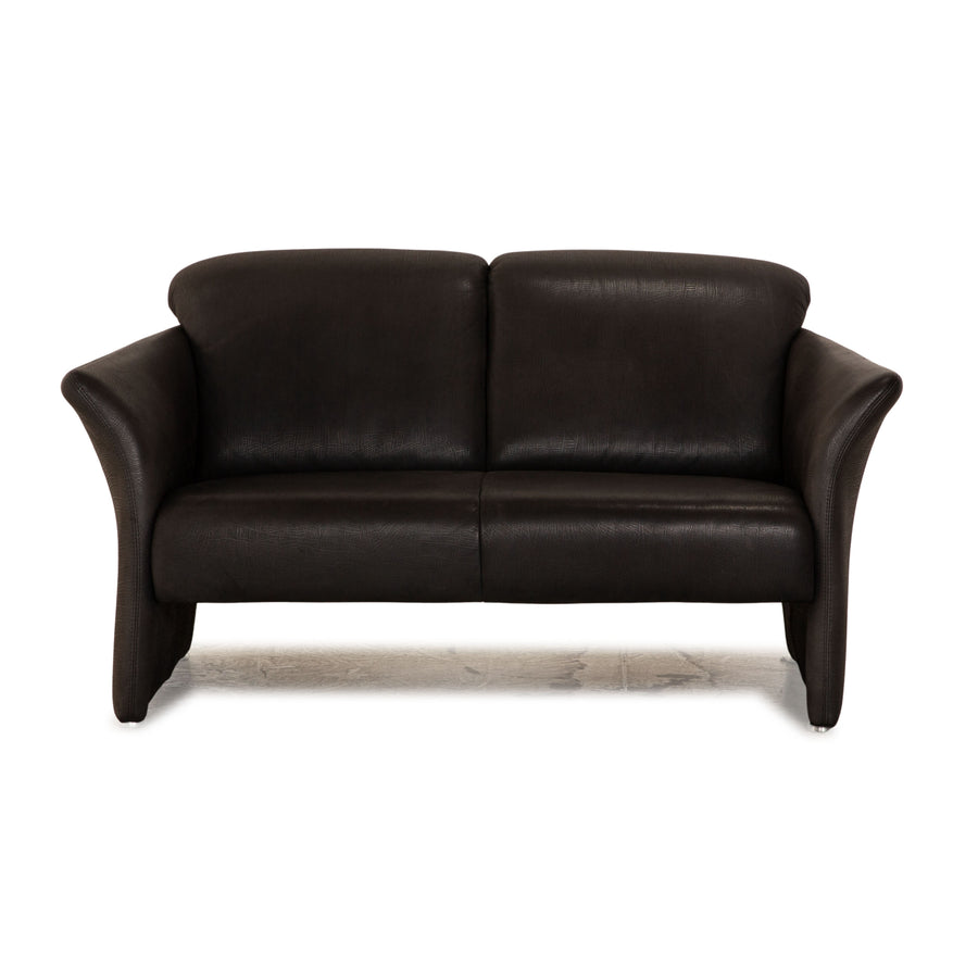 Koinor Wendy Leder Sofa Zweisitzer Anthrazit