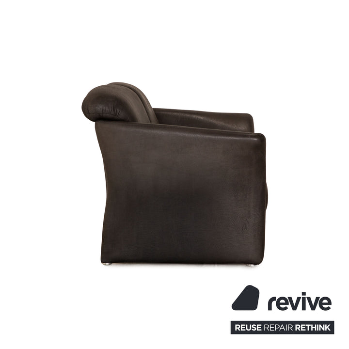 Koinor Wendy Leder Sofa Zweisitzer Anthrazit