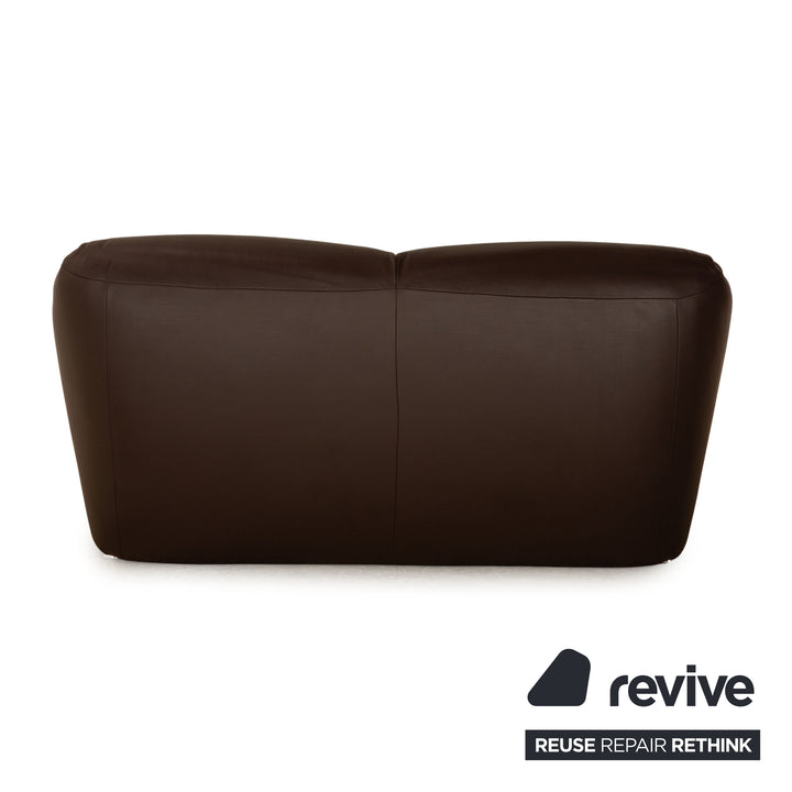 Koinor Leder Zweisitzer Braun manuelle Funktion Sofa Couch