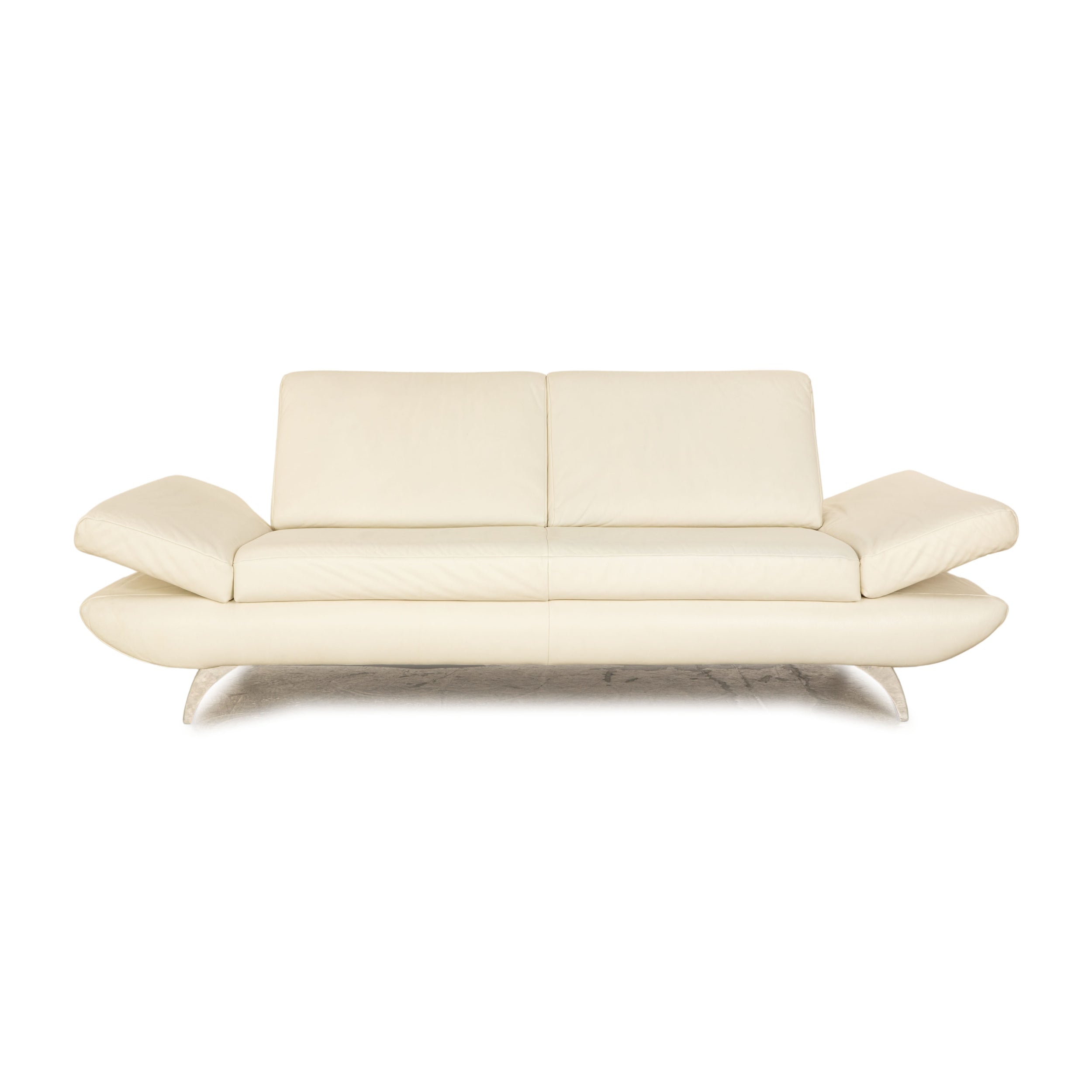 Koinor Leder Zweisitzer Creme manuelle Funktion Sofa Couch