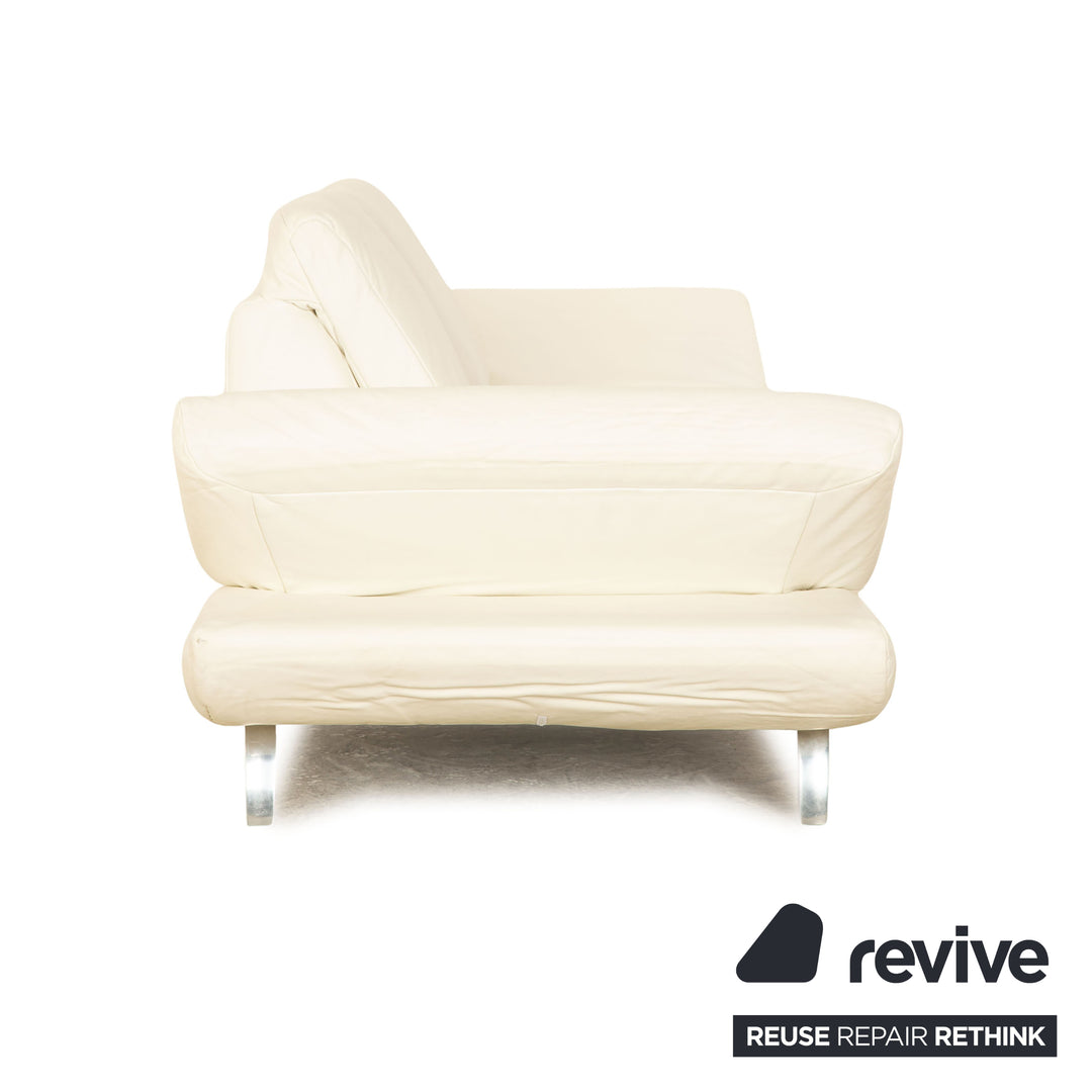Koinor Leder Zweisitzer Creme manuelle Funktion Sofa Couch